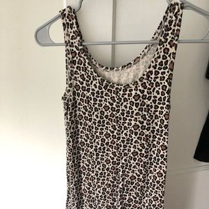 Cheetah print tank top